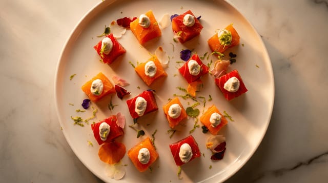 Bang Bang Spicy Salmon Bites.