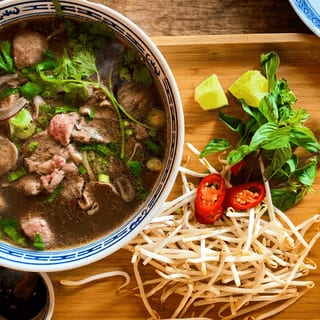 PHO Sirloin, Meatball & Brisket