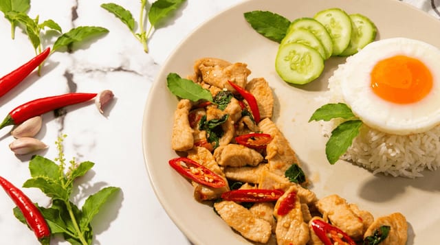 Pad Kra Prow (Basil Chili Garlic).