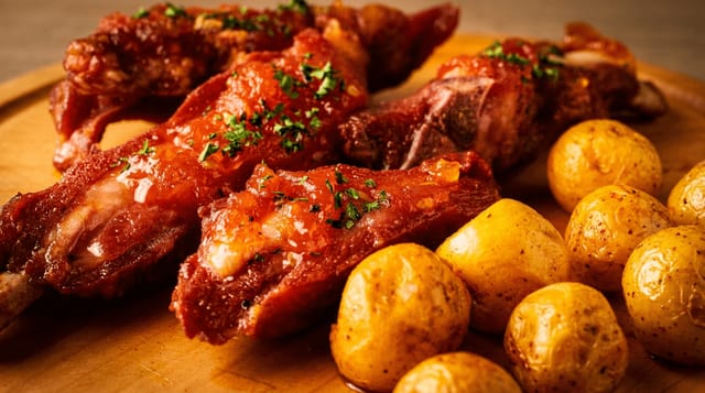 Fried Baby Pork Ribs.