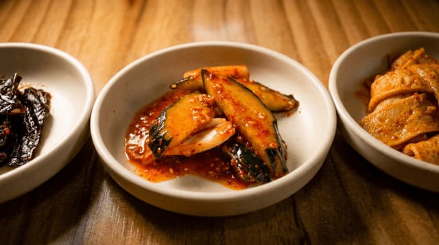 Kimchi Cucumber Salad.
