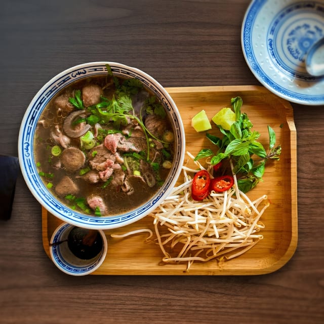 Pho Sirloin, Meatball & Brisket.