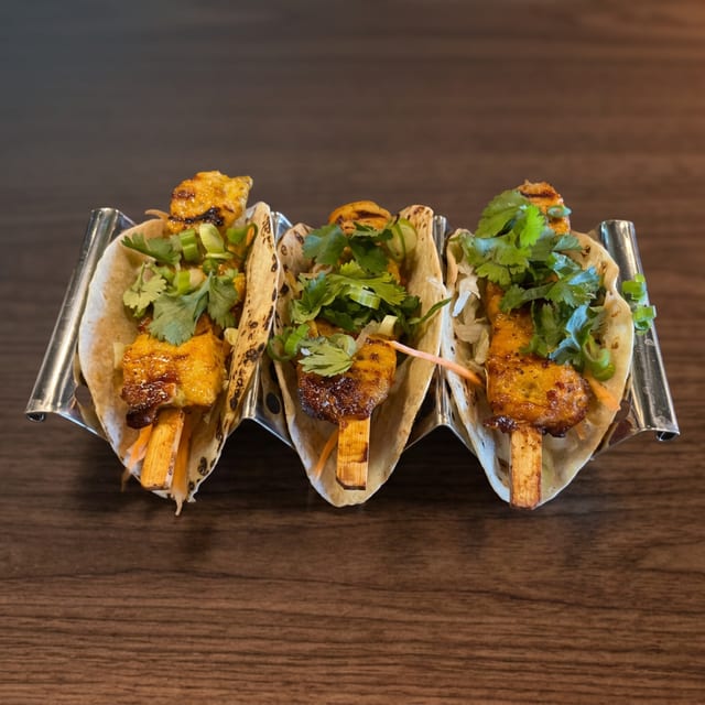 Chicken Sa-Tay Taco.